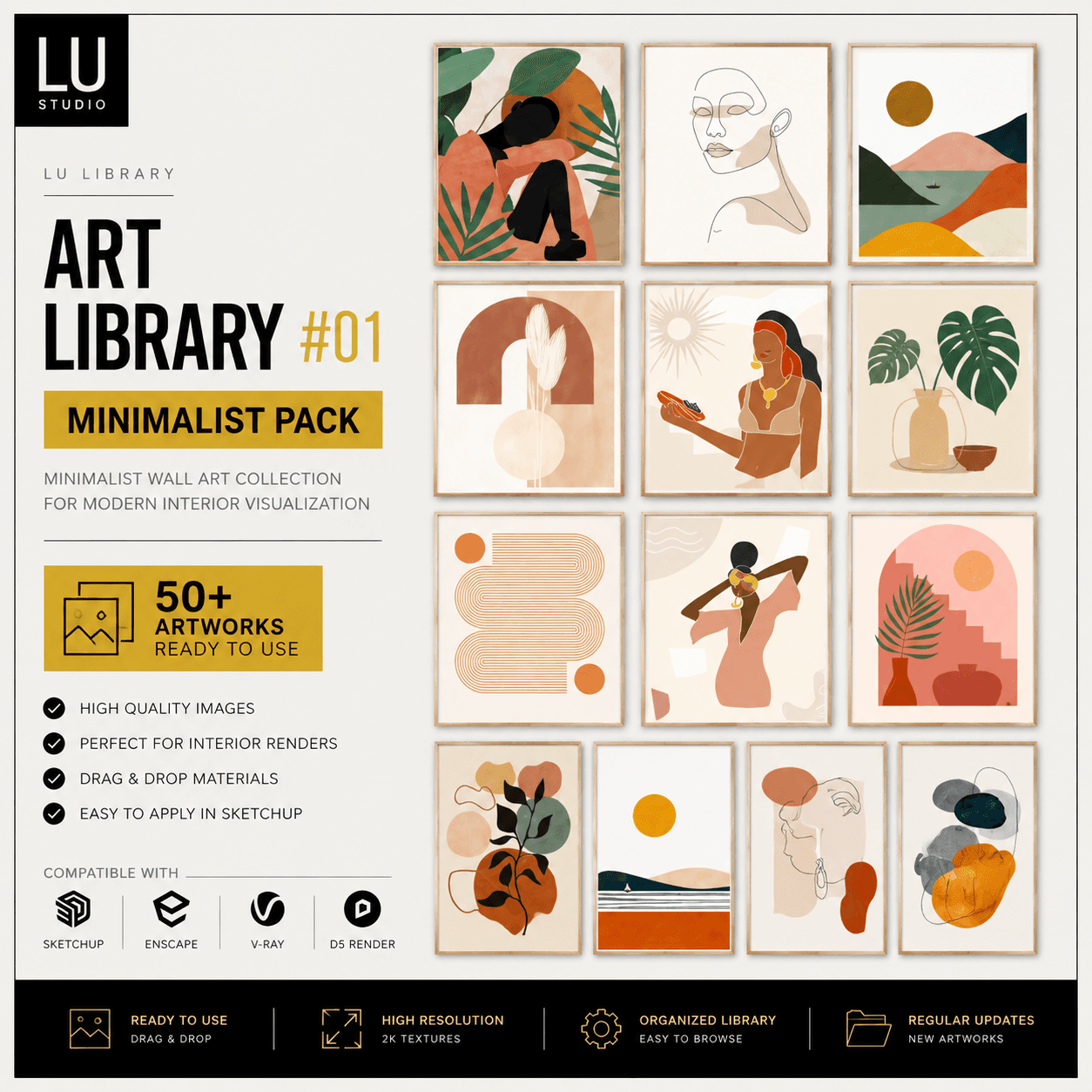 Art Library #01 - Minimalist Pack