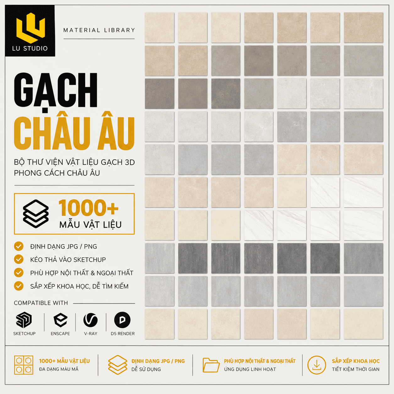European Tile Material Library