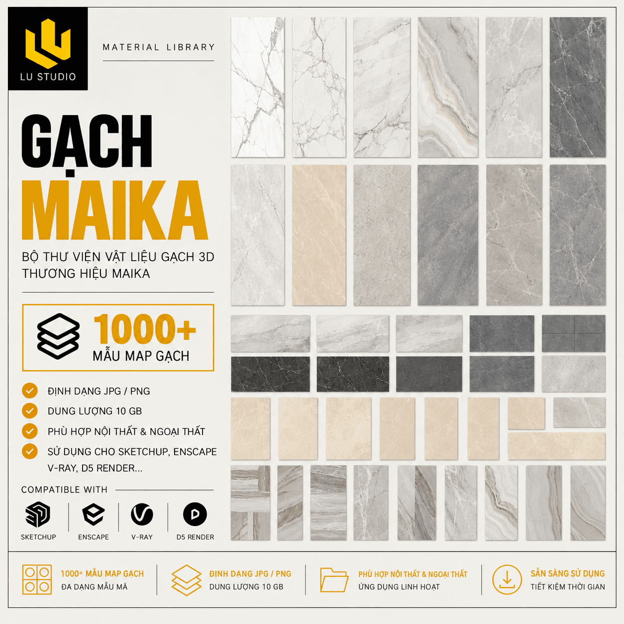 Maika Tile Material Library
